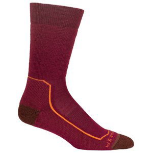 Dámské ponožky Icebreaker W's Hike+ Medium Crew Velikost ponožek: 38-40 / Barva: červená
