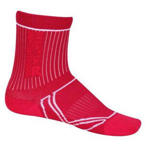 Dětské ponožky Regatta 2 Season TrekTrail Velikost ponožek: 32-34 / Barva: červená