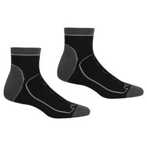 Pánské ponožky Regatta Samaris TrailSock Velikost ponožek: 39-42 / Barva: černá/šedá