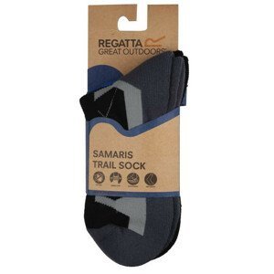 Pánské ponožky Regatta 2pk Outdoor ActvSck Velikost ponožek: 39-42 / Barva: černá/šedá