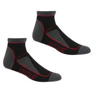 Dámské ponožky Regatta LdySamarisTrailSk Velikost ponožek: 39-42 / Barva: černá/červená