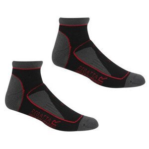 Dámské ponožky Regatta LdySamarisTrailSk Velikost ponožek: 36-38 / Barva: černá/červená
