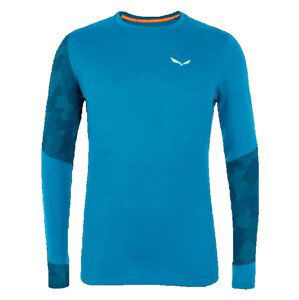 Pánské triko Salewa Cristallo Warm Amr M L/S Tee. Velikost: XL / Barva: modrá