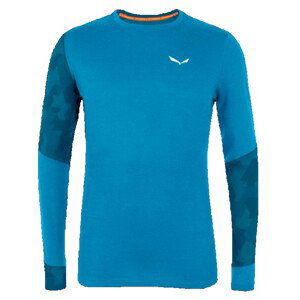 Pánské triko Salewa Cristallo Warm Amr M L/S Tee. Velikost: M / Barva: černá