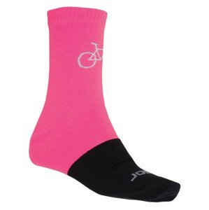 Ponožky Sensor Tour Merino růžová/černá Velikost ponožek: 35-38 / Barva: černá/růžová