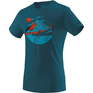 Pánské triko Dynafit Artist Series Co T-Shirt M Velikost: XL / Barva: modrá/oranžová