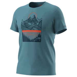 Pánské triko Dynafit Artist Series Co T-Shirt M 2021 Velikost: M / Barva: tmavě modrá