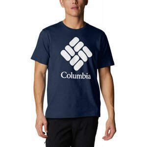Pánské triko Columbia Columbia Trek™ Logo Short Sleeve Velikost: XXL / Barva: modrá