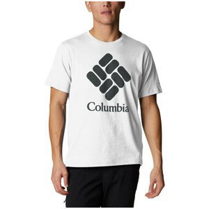 Pánské triko Columbia Columbia Trek™ Logo Short Sleeve Velikost: XXL / Barva: bílá