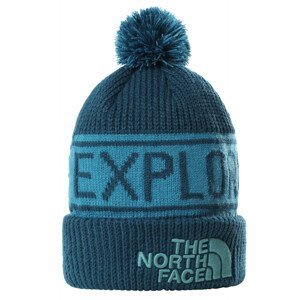 Čepice The North Face Retro Tnf Pom Beanie Barva: modrá