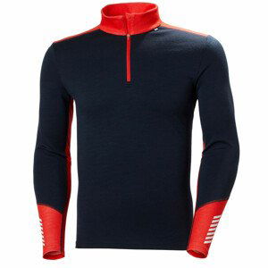 Pánské funkční triko Helly Hansen Lifa Merino Midweight 1/2 Zip Velikost: M / Barva: modrá/červená