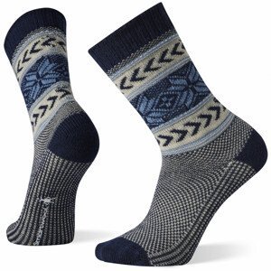 Pánské ponožky Smartwool Everyday Snowflake Pattern Crew Velikost ponožek: 46-49 / Barva: modrá