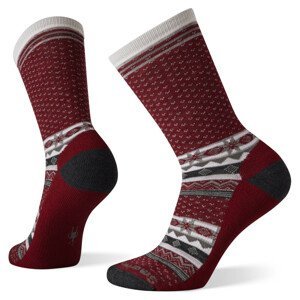 Dámské ponožky Smartwool W Everyday Cozy Cabin Crew Velikost ponožek: 34-37 / Barva: červená