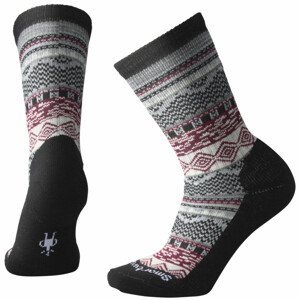 Dámské ponožky Smartwool W Everyday Dazzling Wonderland Crew Velikost ponožek: 34-37 / Barva: černá/červená