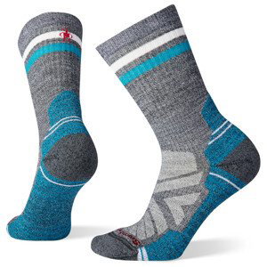 Dámské ponožky Smartwool W Performance Hike Lght Cshn Tb Strp Crw Velikost ponožek: S / Barva: šedá/modrá