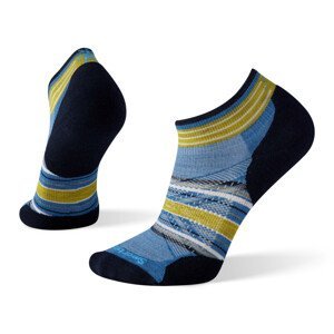 Pánské ponožky Smartwool Performance Run Light Tgtd Cn Ptrn Lw Ct Velikost ponožek: 42-45 / Barva: modrá/žlutá