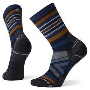 Pánské ponožky Smartwool Performance Hike Full Cshn Rail Strp Crw Velikost ponožek: 38-41 / Barva: modrá