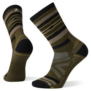 Pánské ponožky Smartwool Performance Hike Full Cshn Rail Strp Crw Velikost ponožek: 46-49 / Barva: zelená