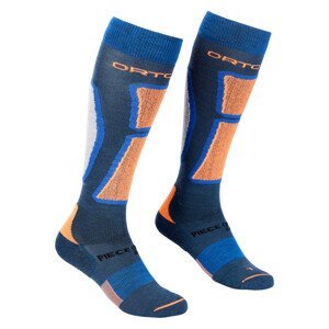 Pánské podkolenky Ortovox Ski Rock'N'Wool Long Socks Velikost ponožek: 39-41 / Barva: modrá