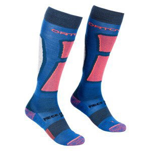 Dámské podkolenky Ortovox W's Ski Rock'N'Wool Long Socks Velikost ponožek: 35-38 / Barva: modrá