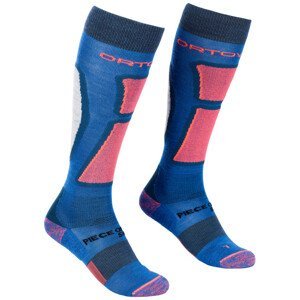 Dámské podkolenky Ortovox W's Ski Rock'N'Wool Long Socks Velikost ponožek: 42-44 / Barva: modrá