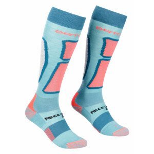 Dámské podkolenky Ortovox W's Ski Rock'N'Wool Long Socks Velikost ponožek: 39-41 / Barva: světle modrá
