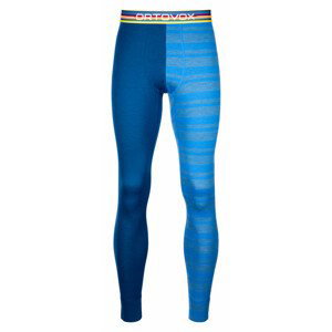 Pánské spodky Ortovox 185 Rock'N'Wool Long Pants Velikost: M / Barva: modrá