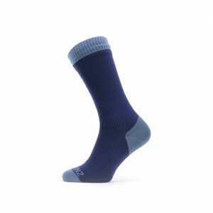 Nepromokavé ponožky SealSkinz WP Warm Weather Mid Lenght Velikost ponožek: 43-46 / Barva: modrá/světle modrá