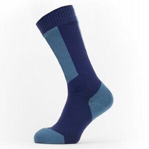 Nepromokavé ponožky SealSkinz WP Cold Weather Mid Lenght + Hydrostop Velikost ponožek: 39-42 / Barva: modrá