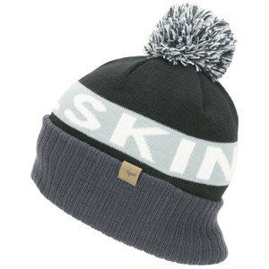 Zimní čepice SealSkinz Water Repellent Cold Weather Bobble Hat Obvod hlavy: 55-57 cm / Barva: černá/šedá