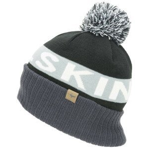 Zimní čepice SealSkinz Water Repellent Cold Weather Bobble Hat Obvod hlavy: 58-61 cm / Barva: černá/šedá