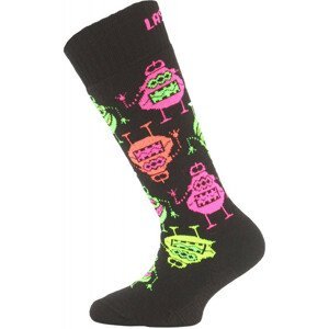 Dětské ponožky Lasting SJE Velikost ponožek: 29-33 / Barva: černá/růžová