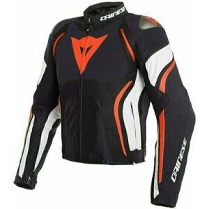 Dainese Estrema Air Black/White/Fluo Red 46 Textilní bunda