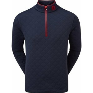 Footjoy Diamond Jacquard Chill-Out Mens Midlayer Navy/Bright Red L