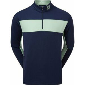 Footjoy Engineered Chest Stripe Chill-Out Mens Midlayer Navy/Sage M