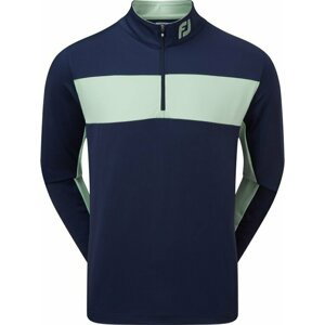 Footjoy Engineered Chest Stripe Chill-Out Mens Midlayer Navy/Sage XL
