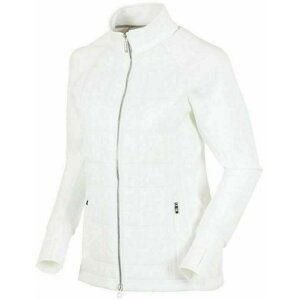 Sunice Womens Ella Hybrid Lightweight Thermal Stretch Jacket Pure White Silver Zipper S