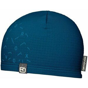 Ortovox Fleece Light Grid Beanie Petrol Blue UNI Čepice