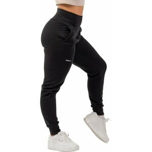 Nebbia High-Waist Loose Fit Sweatpants "Feeling Good" Black XS Fitness kalhoty