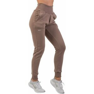 Nebbia High-Waist Loose Fit Sweatpants "Feeling Good" Brown XS Fitness kalhoty
