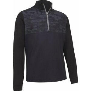 Callaway Mens 1/4 Zip Digital Camo Print Pullover Caviar M