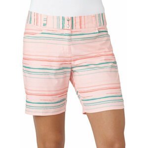 Adidas Printed Stripe 7 Womens Shorts Haze Coral UK 6