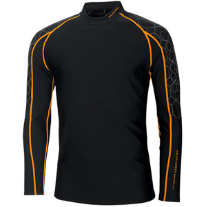 Galvin Green Ebbot Long Sleeve Mens Base Layer Black/Orange/Iron S