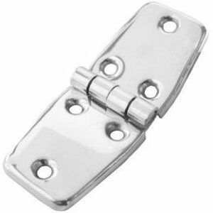 Lindemann Stamped Stainless Steel Hinge - 76x40,5mm