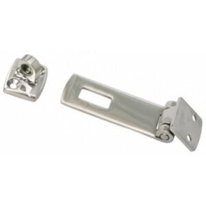 Lindemann Hasp and staple AISI 304 with rotatable eye, heavy version