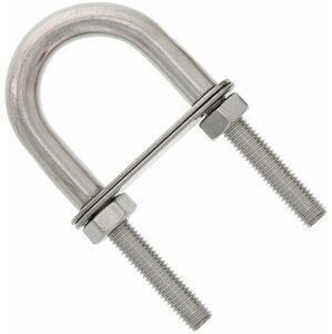 Osculati U-bolt Stainless Steel 90mm with two plates 43x13 mm