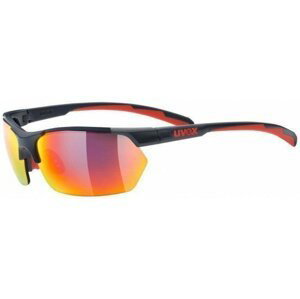 UVEX Sportstyle 114 Grey Red Mat/Litemirror Orange/Litemirror Red/Clear Cyklistické brýle