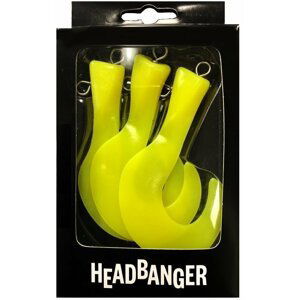 Headbanger Lures Tail Replacement tails Fluo Yellow