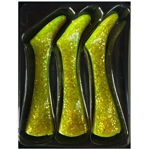 Headbanger Lures Shad 22 Replacement tails Chartreuse