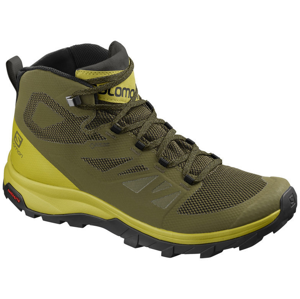 Salomon Outline Mid GTX Burnt Olive/Citrone 9